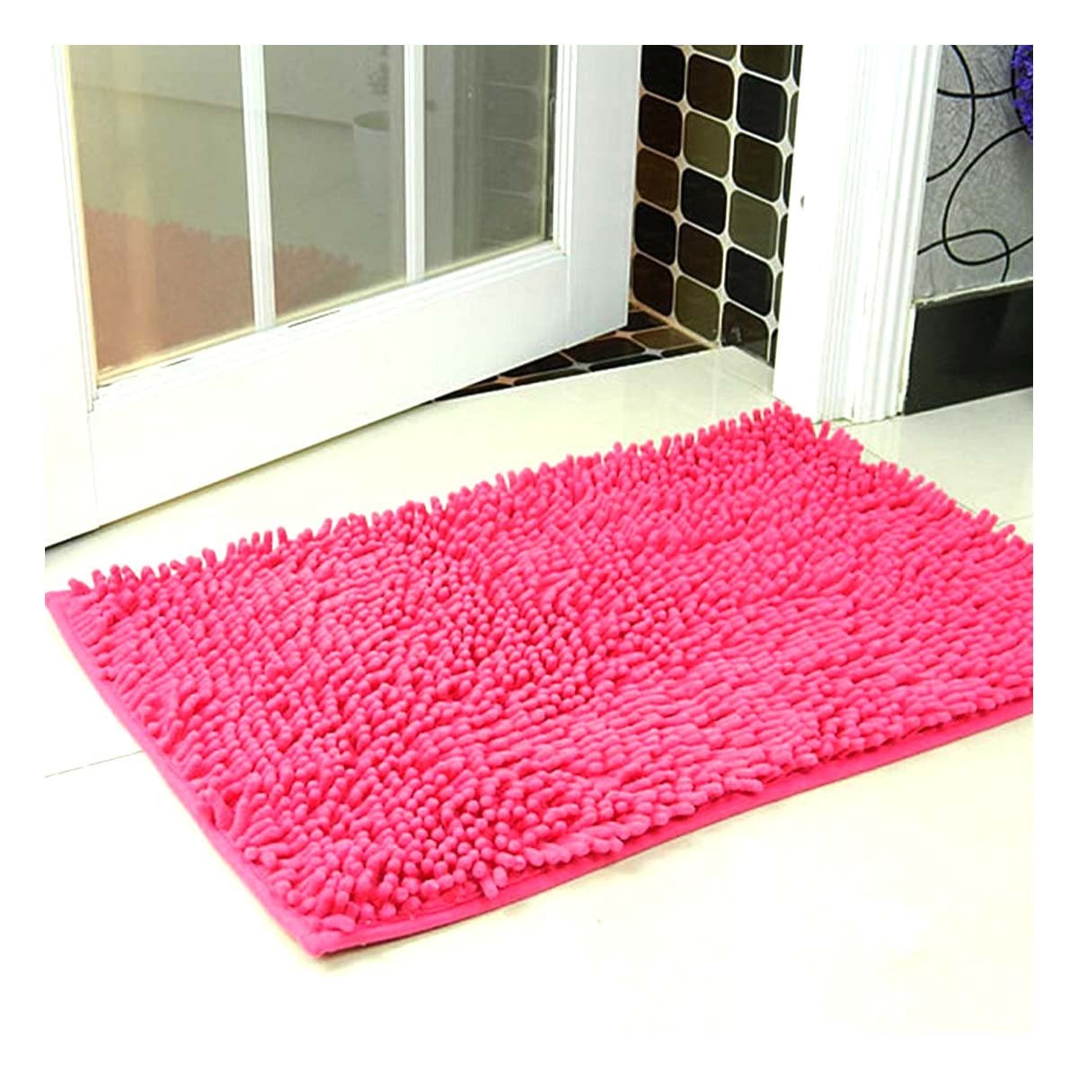 PACK12 PROTECCION RECTANGULAR DE PISO 40X60CM MICROFIBRA FUCSIA Y+PAPEL REGALO - 3