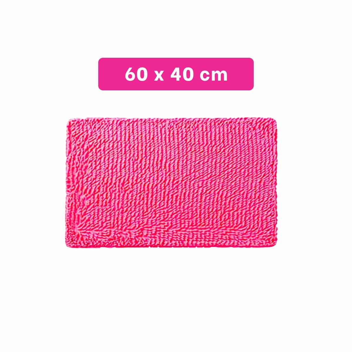 PACK12 PROTECCION RECTANGULAR DE PISO 40X60CM MICROFIBRA FUCSIA Y+PAPEL REGALO - 4