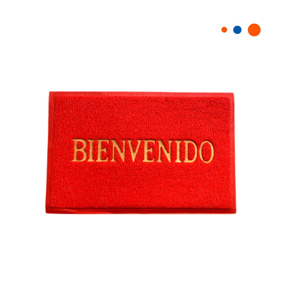 PACK12 FELPUDO RECTANGULAR BIENVENIDO ROJO PARA PASILLO Y ACCESO PRINCIPAL Y+REGALO STICKER - 2