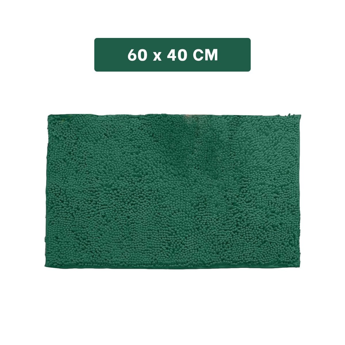 COBERTOR RECTANGULAR DE MICROFIBRA 40X60CM VERDE OSCURO PARA ZONA DE BANO Y+PAPEL REGALO - 4