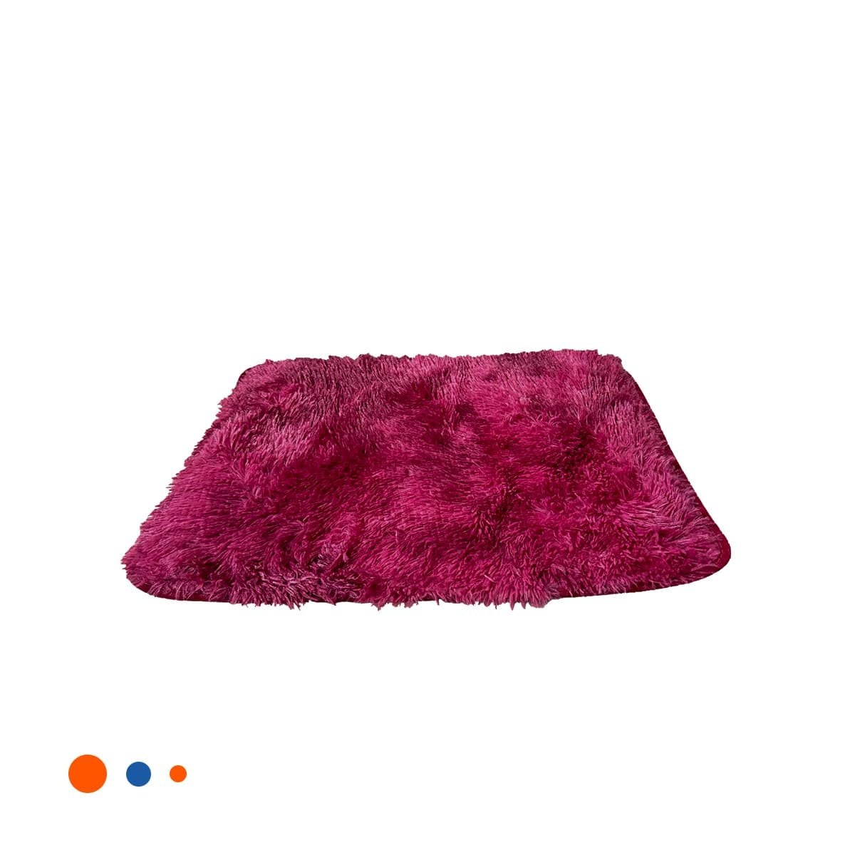TAPETE RECTANGULAR FUCSIA Y GUINDA CON TEXTURA PELUCHE 40X60CM YLIGAS REGALO - 3