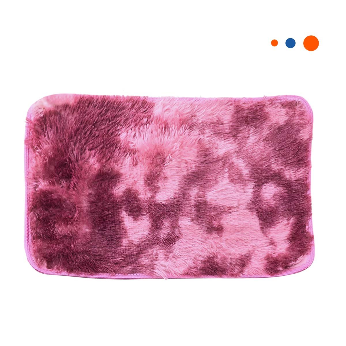 PACK12 BASE RECTANGULAR GUINDA Y ROSADO TEXTURA PELUCHE 40X60CM YREGALO STICKER - 2