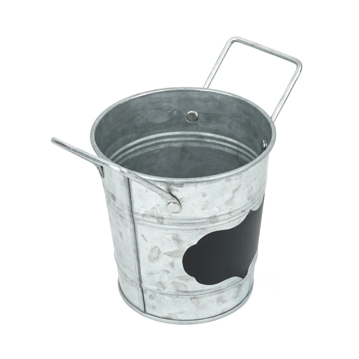 PACK4 BALDE CUBO DE METAL CON DOBLE AGARRADERA Y CUADRO PARA NOTA PARA PLANTAS Y+PAPEL REGALO - 3