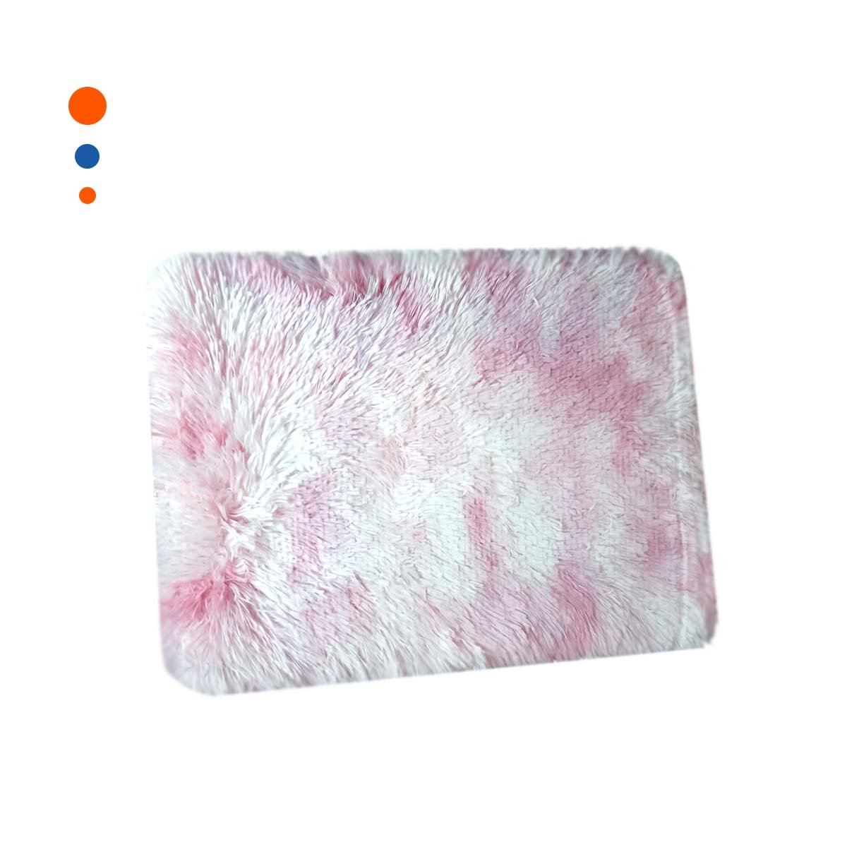 PACK12 BASE RECTANGULAR ROSADO Y BLANCO TEXTURA PELUCHE 40X60CM YREGALO STICKER - 2