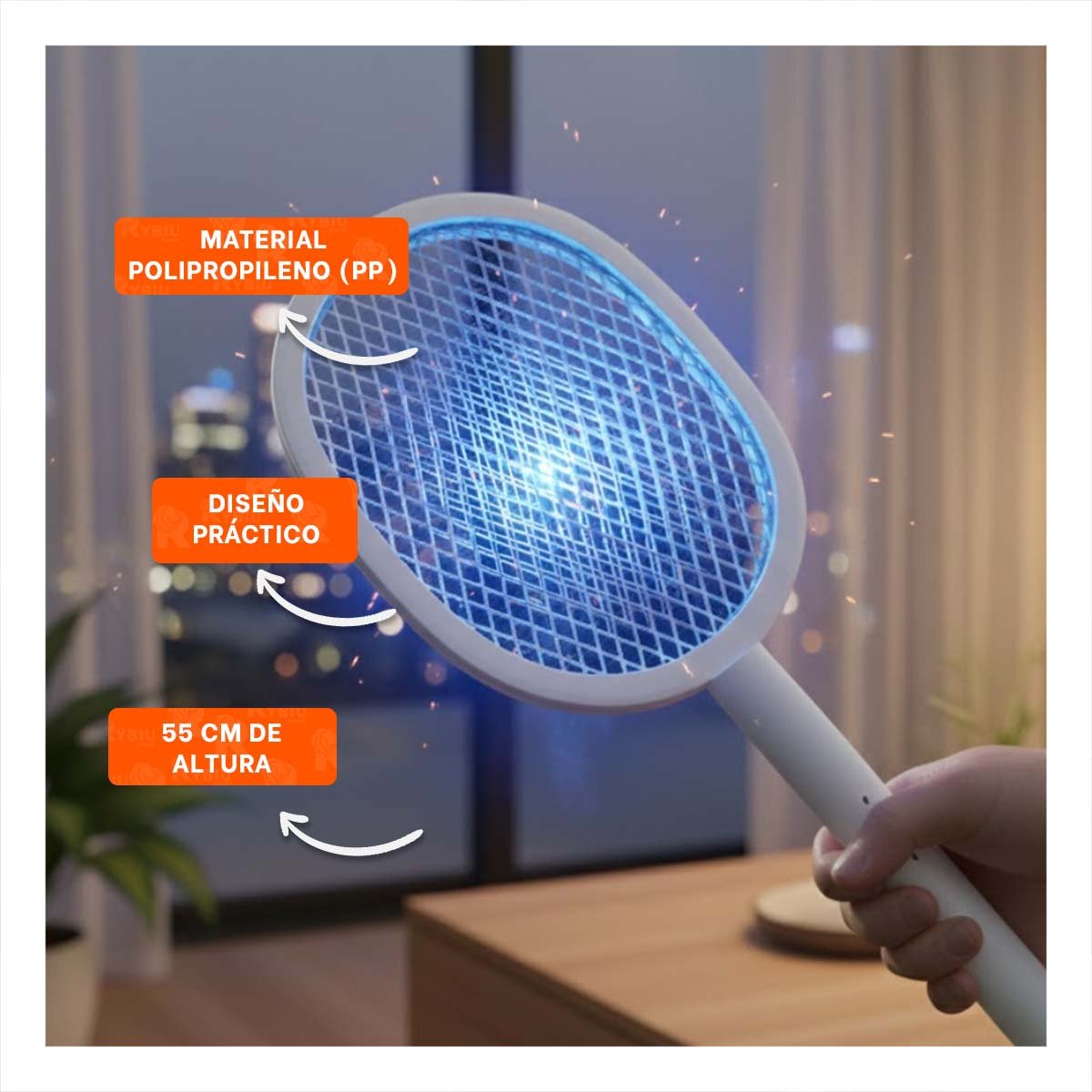 PACK4 APOYO ELECTRICO MOSQUITERA CON BASE PARA PROTECCION CONTINUA - 3