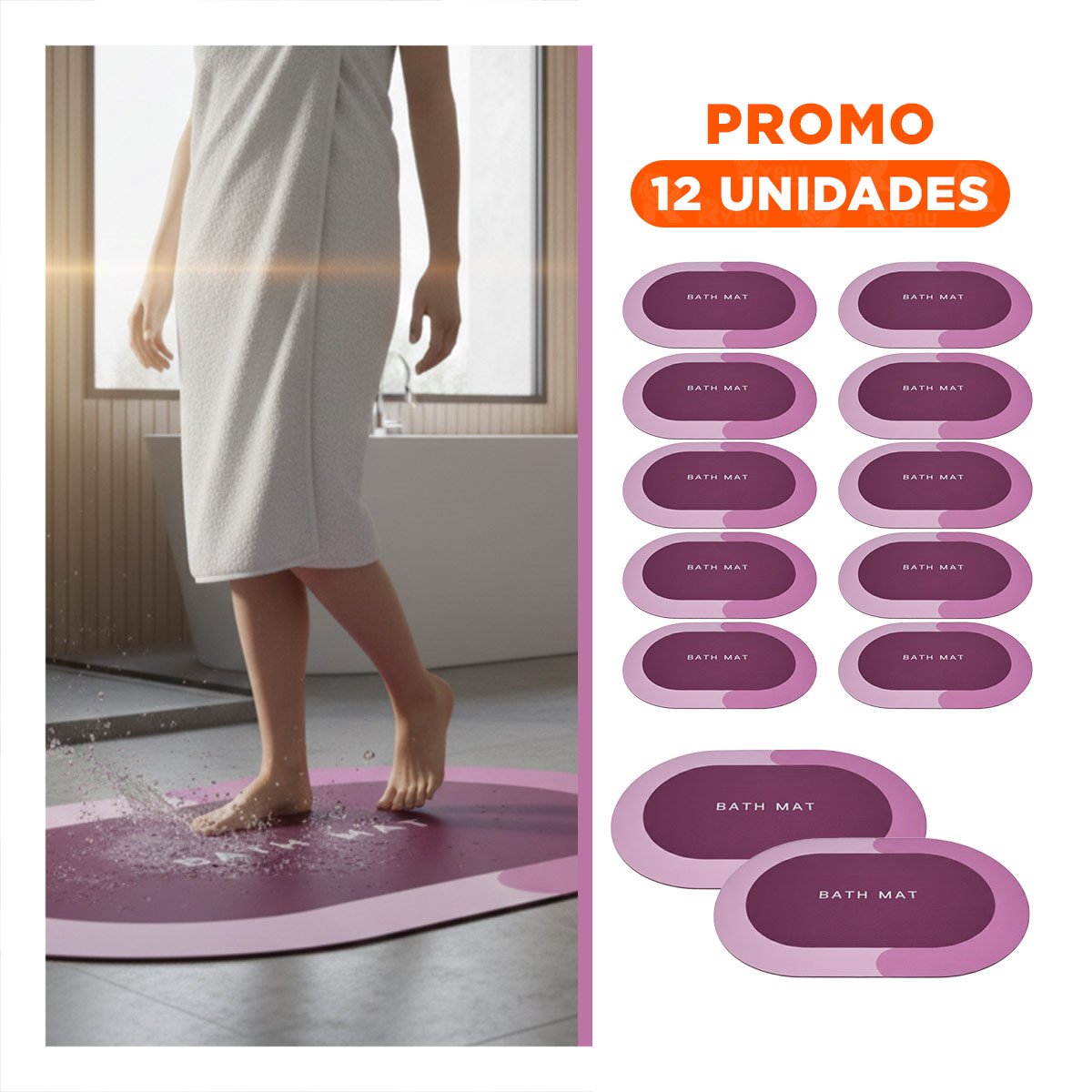 PACK12 CUBIERTA OVALADA ROSADA PARA USO INTERIOR EN CASA Y HOGAR YREGALO STICKER - 1