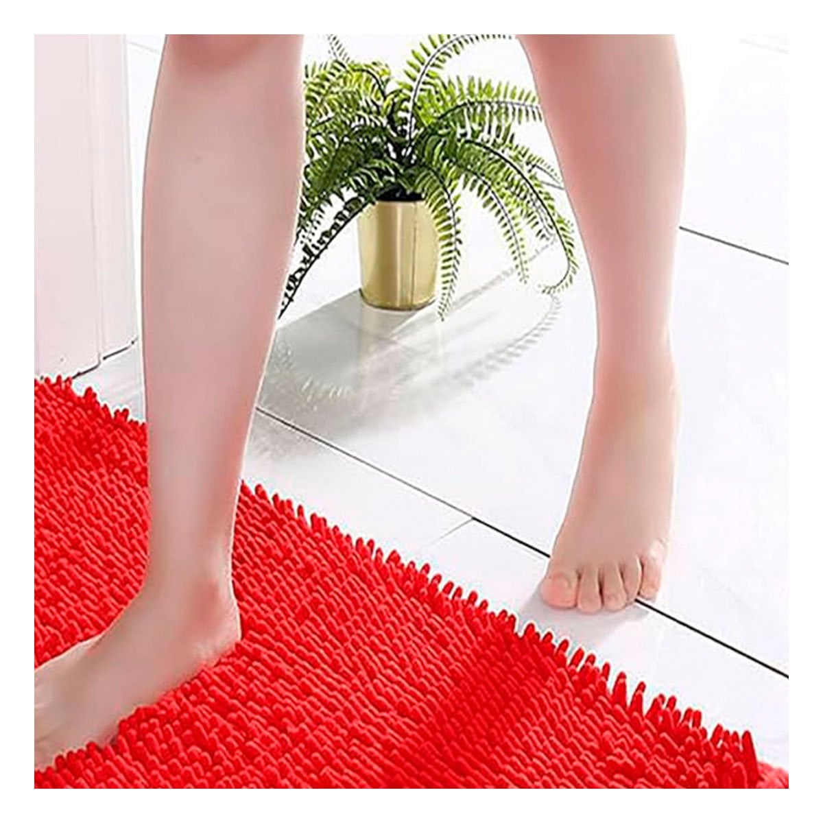 PACK4 ACCESORIO FUNCIONAL OVALADO DE MICROFIBRA 40X60CM ROJO PARA PISO Y+PAPEL REGALO - 2