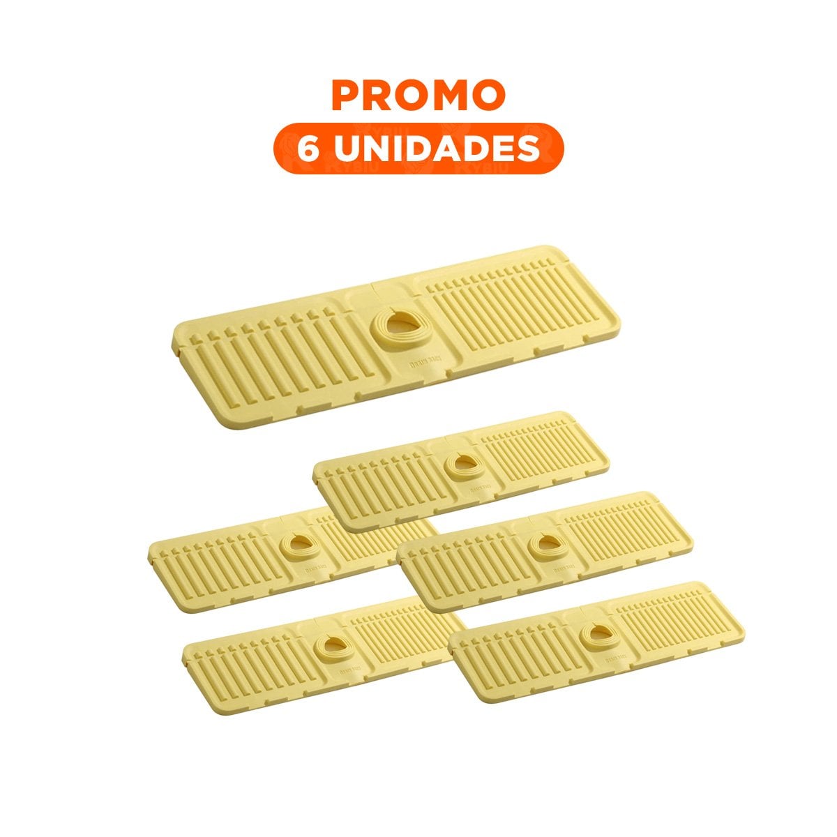 PACK6 SOPORTE DE DRENAJE PARA LAVADERO DE SILICONA CON RAYAS PARA USO DIARIO - 1