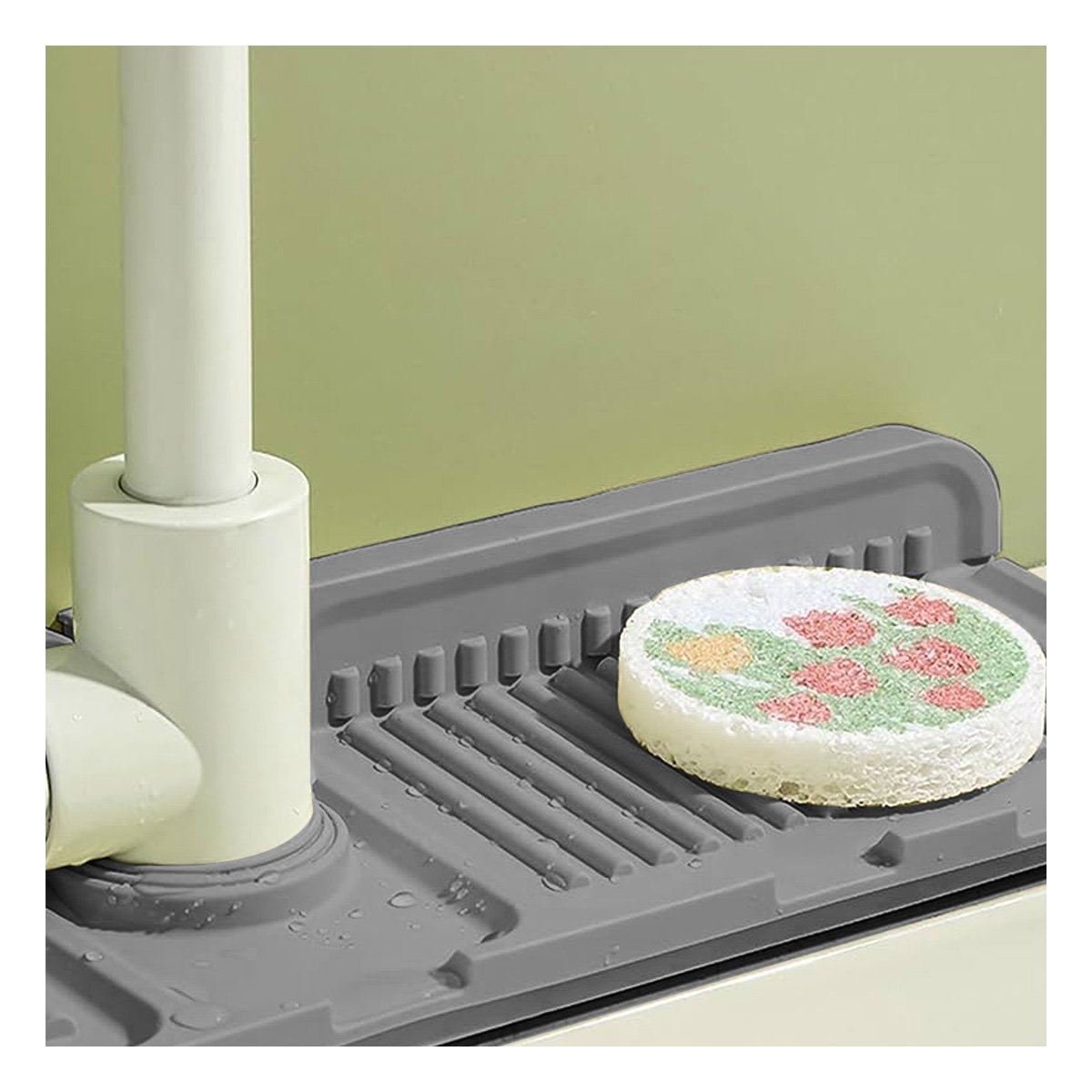 PACK4 PRODUCTO DE DRENAJE DE SILICONA CON RAYAS PLOMO PARA EL HOGAR Y+PAPEL REGALO - 5