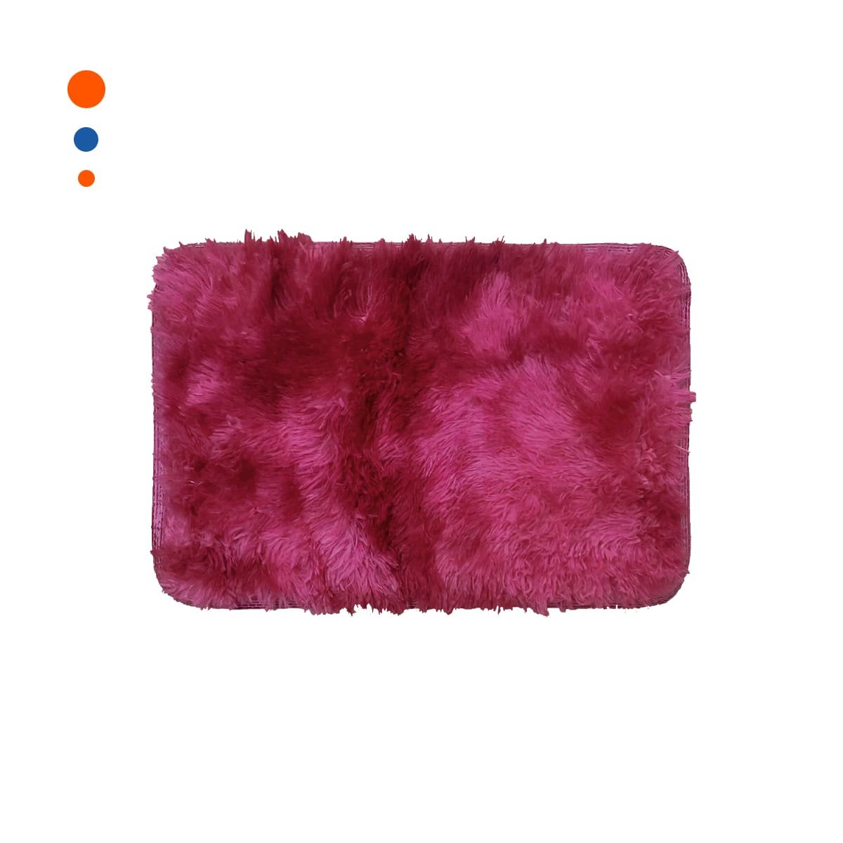 PACK2 ALFOMBRA RECTANGULAR DE 40X60CM Y SUPERFICIE PELUCHE FUCSIA Y GUINDA YREGALO STICKER - 2