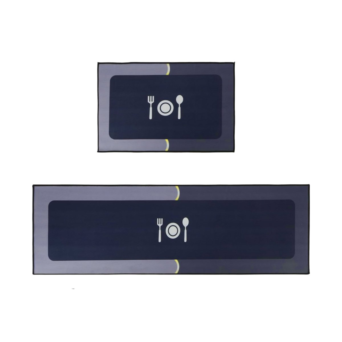 MAT DE PISO ANTIDESLIZANTE PARA COCINA Y ESPACIOS DEL HOGAR AZUL Y+REGALO STICKER - 3