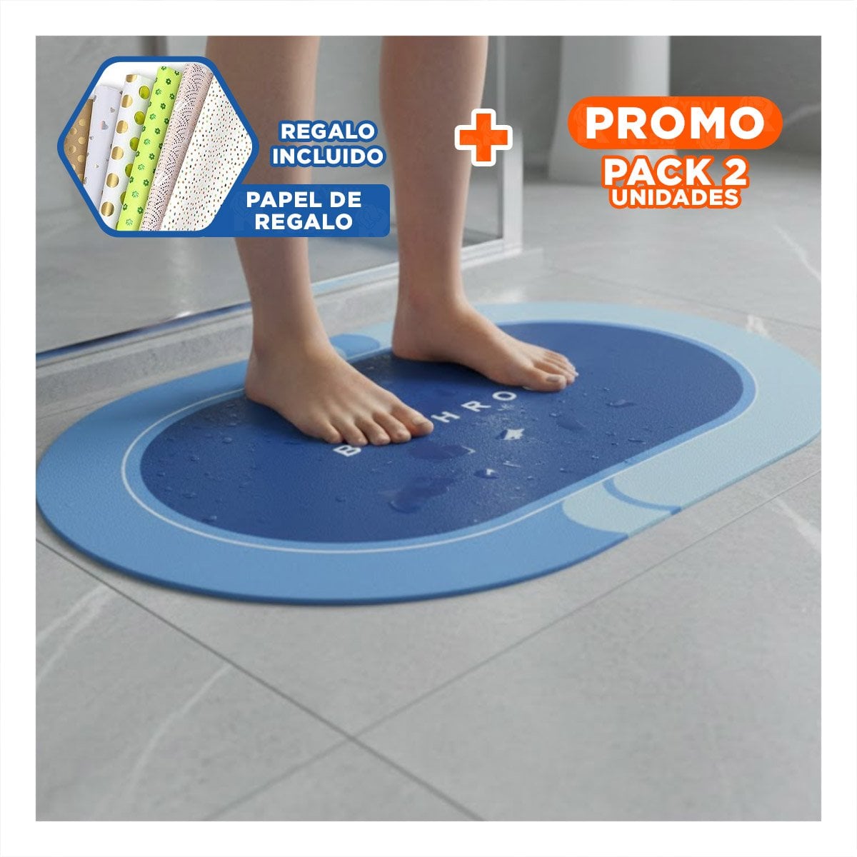 PACK2 CUBIERTA OVALADA PARA CASA Y HOGAR CON USO SENCILLO Y FACIL CELESTE YPAPEL REGALO - 1