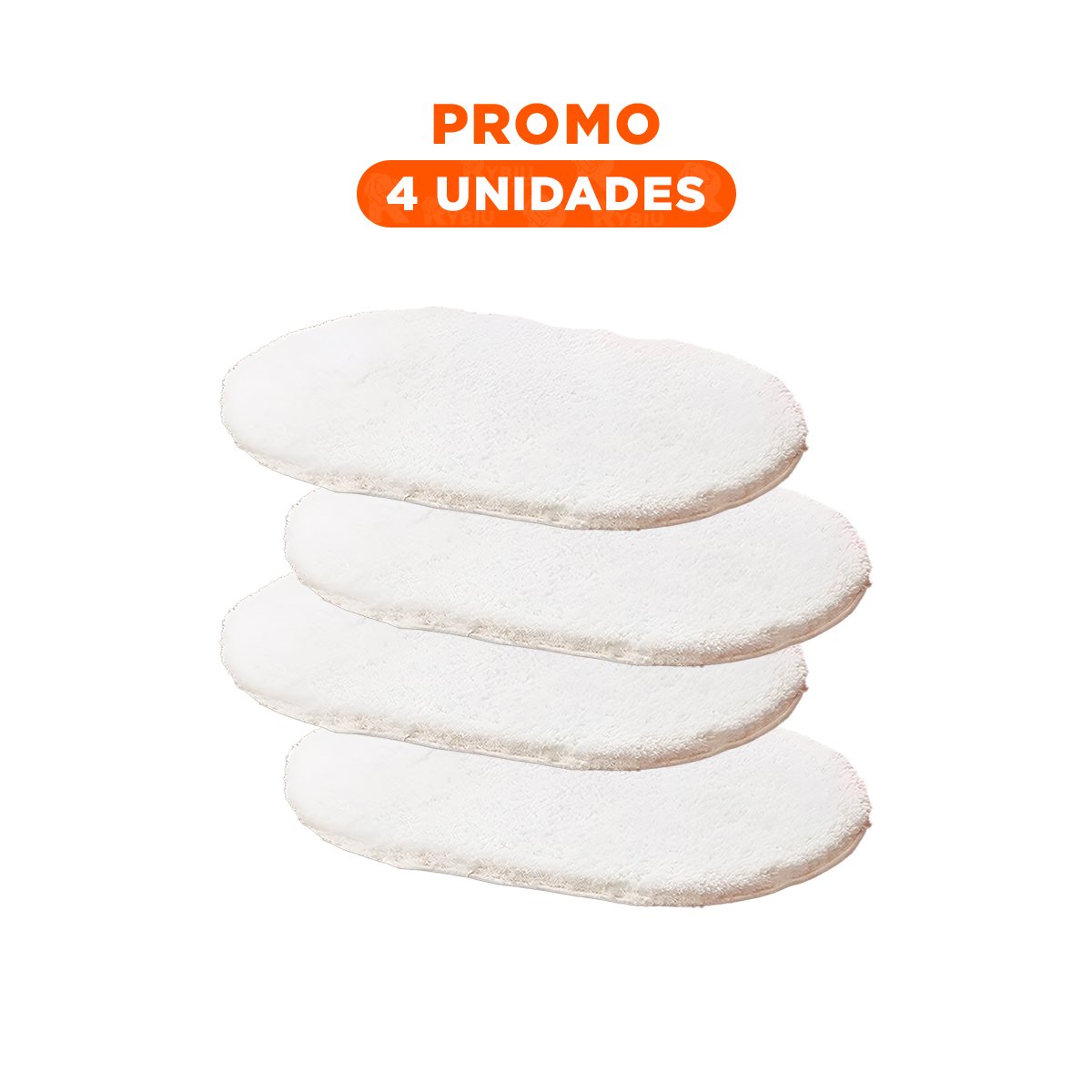 PACK4 BASE DECORATIVA OVALADA DE MICROFIBRA 40X60CM CREMA PARA BANO Y CASA Y+REGALO STICKER - 1