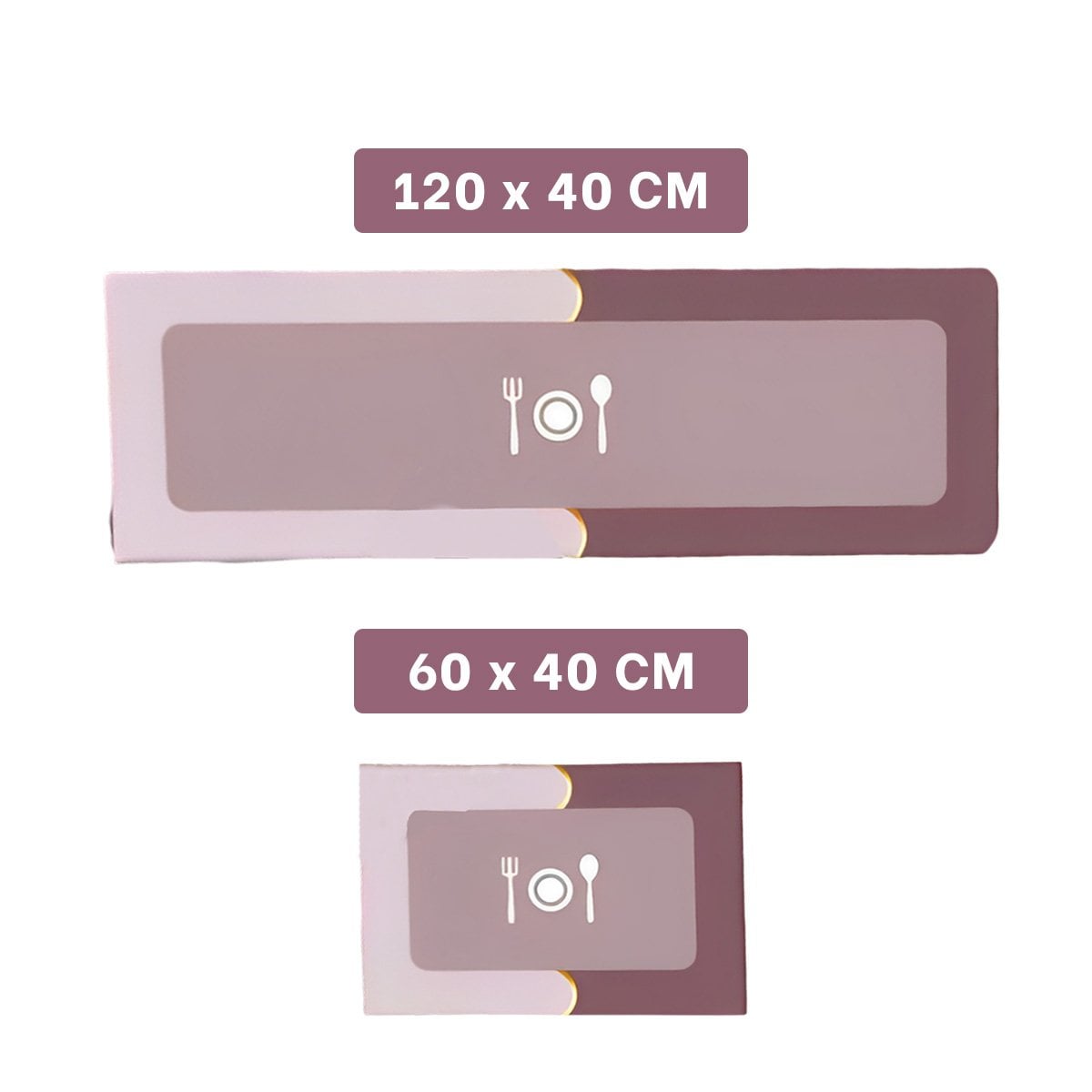 PACK4 BASE DE PISO ANTIDESLIZANTE PARA COCINA Y USO COTIDIANO ROSADO Y+PAPEL REGALO - 4