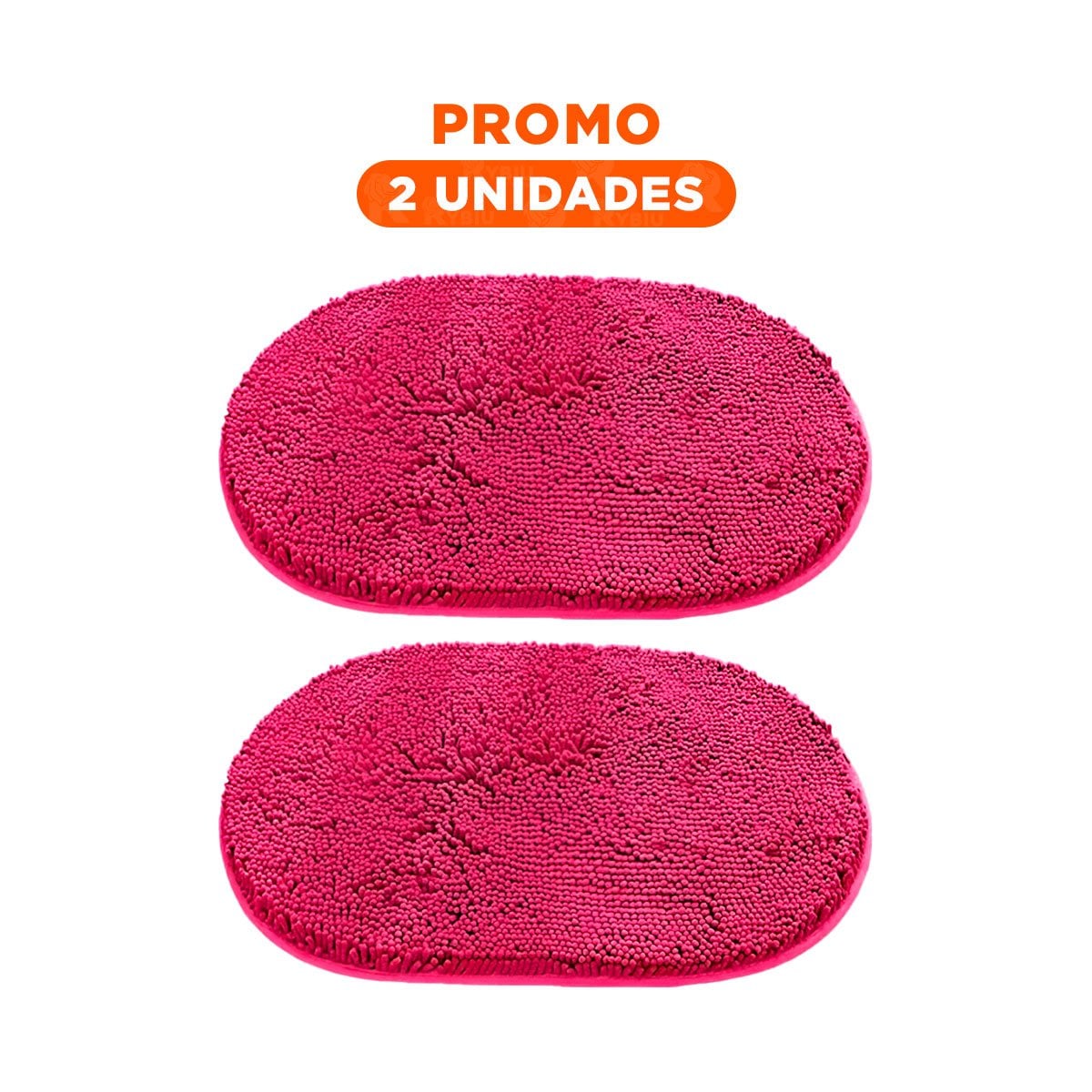 PACK2 ALTERNATIVA OVALADA DE MICROFIBRA 40X60CM FUCSIA PARA HOGAR - 1