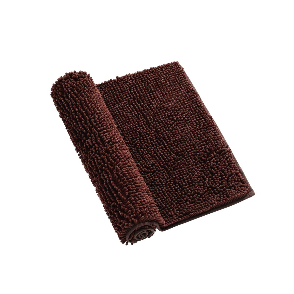 CUBREPISO RECTANGULAR SUAVE MICROFIBRA 40X60CM MARRON PARA HOGAR Y+LIGAS REGALO - 3
