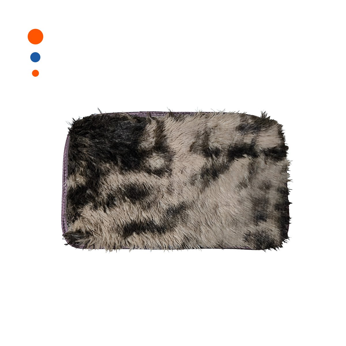 PACK12 BASE RECTANGULAR MARRON Y CREMA TEXTURA PELUCHE 40X60CM YREGALO STICKER - 2