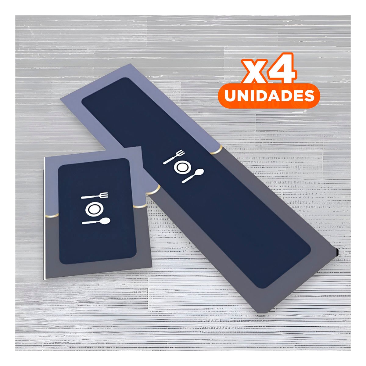 PACK4 SUPERFICIE DE PISO ANTIDESLIZANTE PARA COCINA Y USO COTIDIANO AZUL - 1