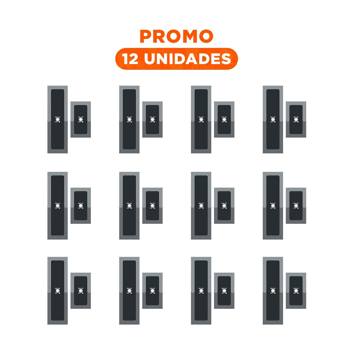 PACK12 TAPETE FUNCIONAL ANTIDESLIZANTE DE PISO PARA COCINA PLOMO Y+REGALO STICKER - 1