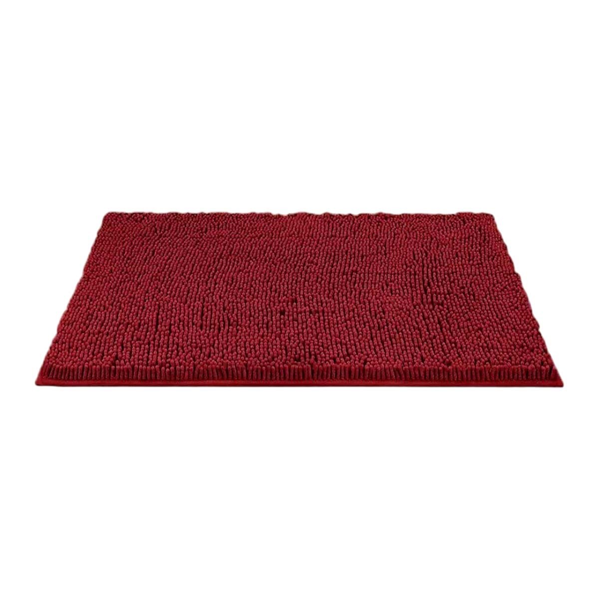 PACK6 ALFOMBRILLA RECTANGULAR DECORATIVA MICROFIBRA 40X60CM GUINDA CASA Y+REGALO STICKER - 2