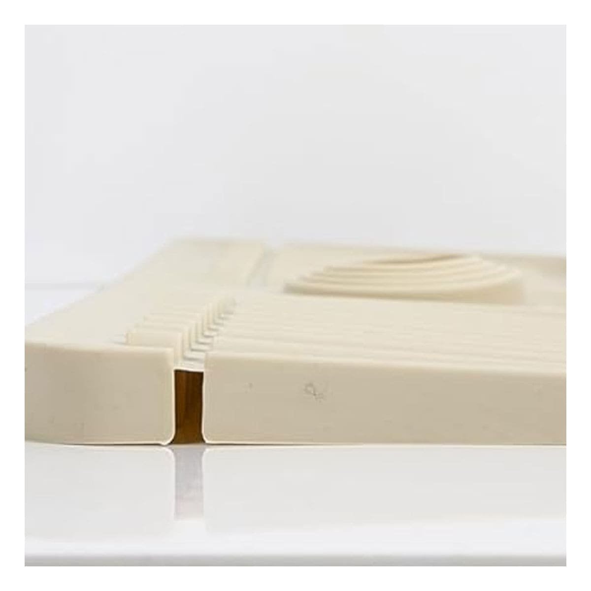 PACK2 ORGANIZADOR DE DRENAJE DE SILICONA CON RAYAS BEIGE PARA CASA - 5