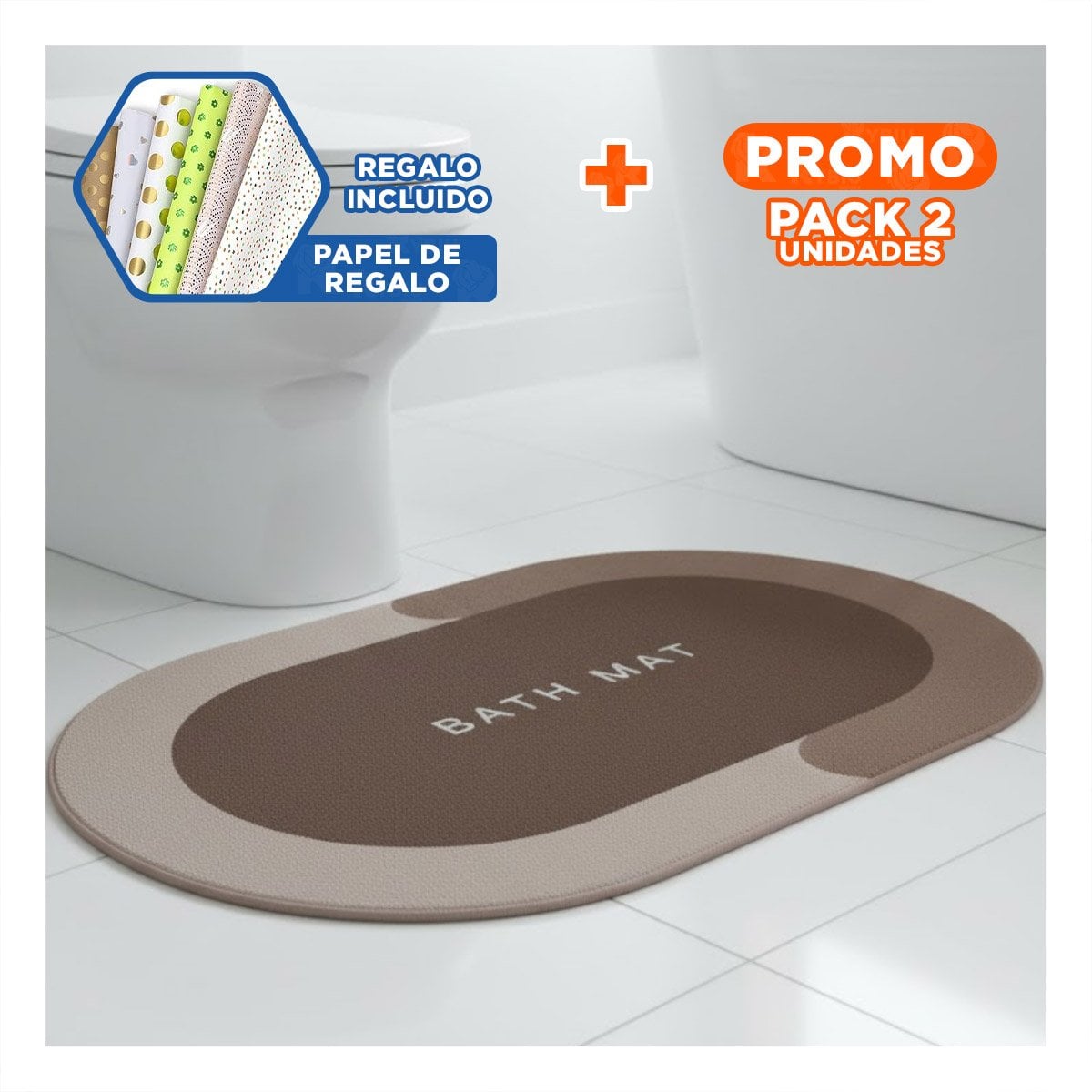 PACK2 ACCESORIO OVALADO PARA INTERIOR DE CASA Y HOGAR CON USO DIARIO YPAPEL REGALO - 1