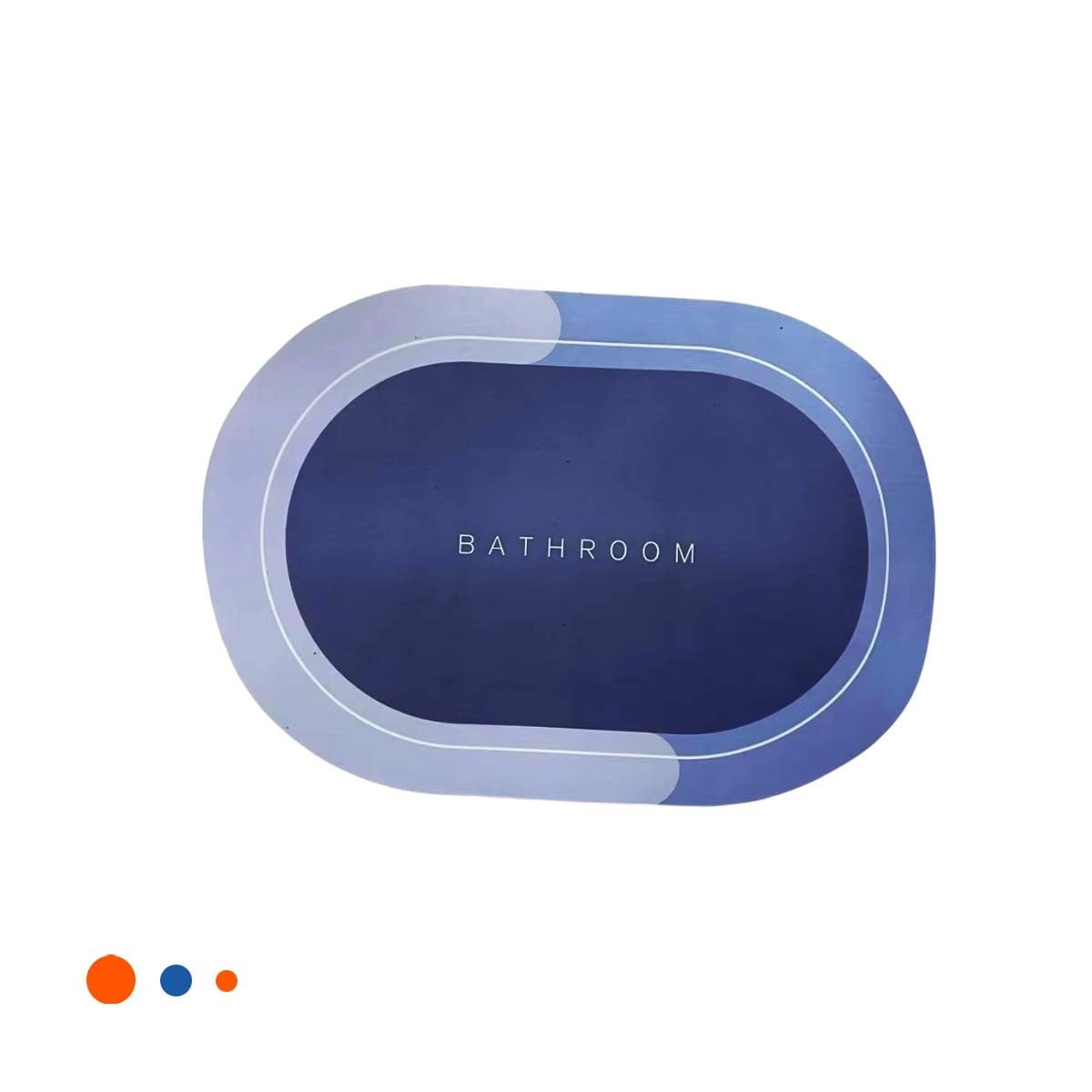 TAPIZ OVALADO PARA HOGAR Y CASA QUE APORTA ORDEN Y ESTILO AZUL YPAPEL REGALO - 1