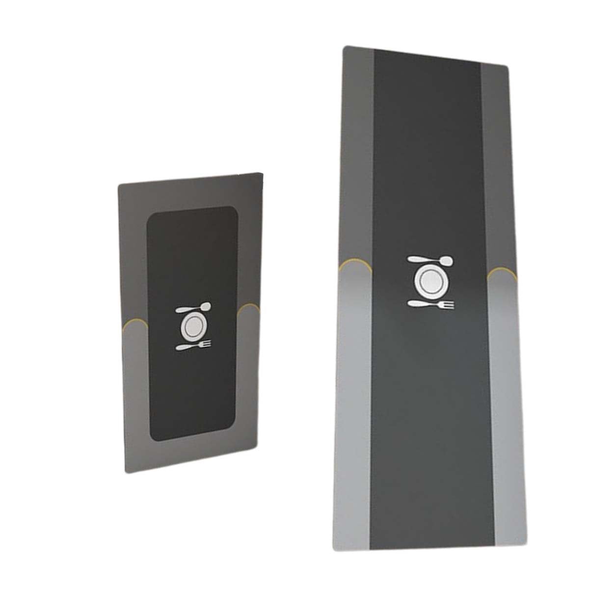 TAPETE DE PISO ANTIDESLIZANTE CON BASE ESTABLE PARA COCINA PLOMO Y+PAPEL REGALO - 1
