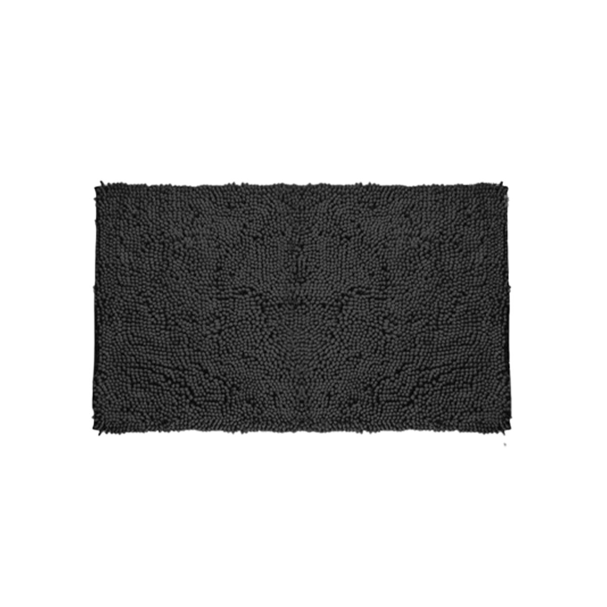 PACK2 TAPIZ RECTANGULAR ANTIDESLIZANTE DE MICROFIBRA 40X60CM NEGRO Y+REGALO STICKER - 2