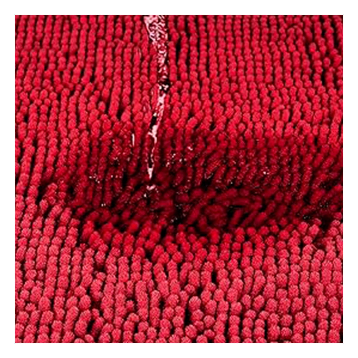 OPCION DECORATIVA OVALADA DE MICROFIBRA 40X60CM ROJO PARA ESPACIOS HUMEDOS Y+REGALO STICKER - 5