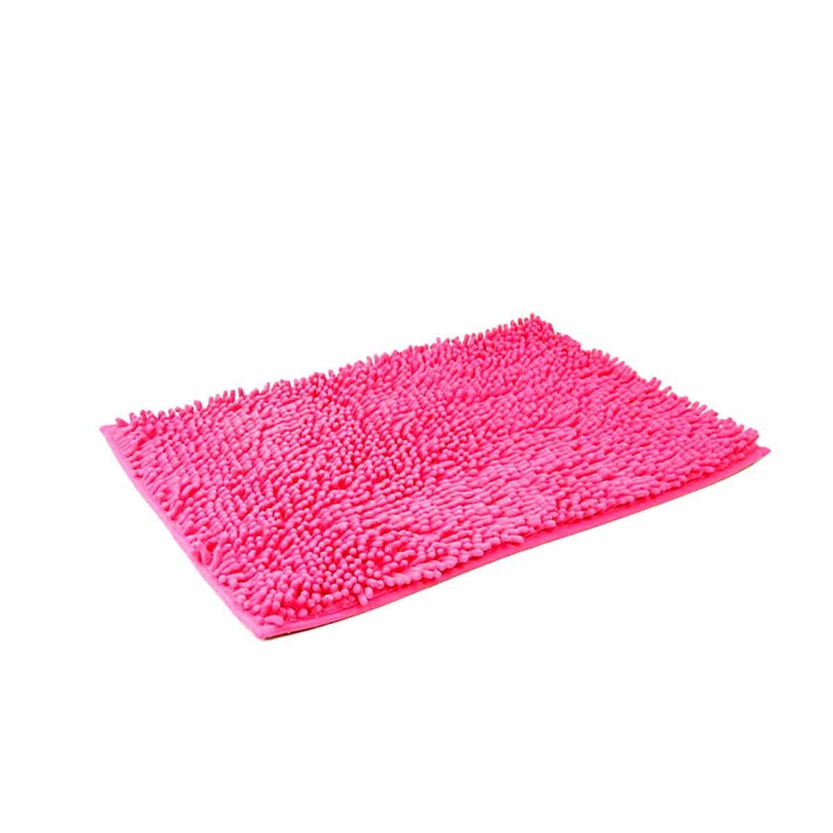 PACK12 TAPETE RECTANGULAR DECORATIVO MICROFIBRA 40X60CM FUCSIA Y+REGALO STICKER - 2