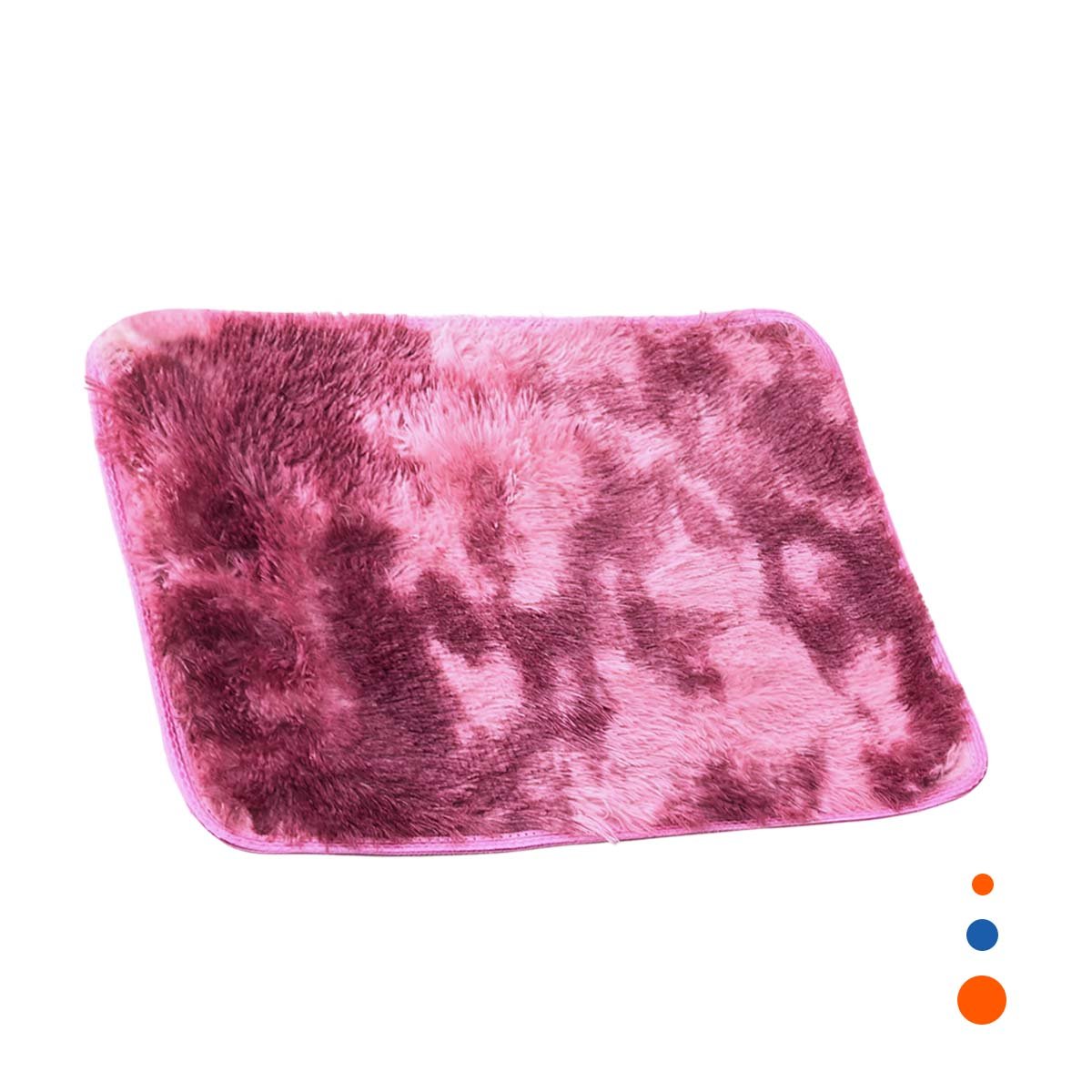 PACK4 ALFOMBRA GUINDA Y ROSADO CON TEXTURA PELUCHE RECTANGULAR 40X60CM YPAPEL REGALO - 3