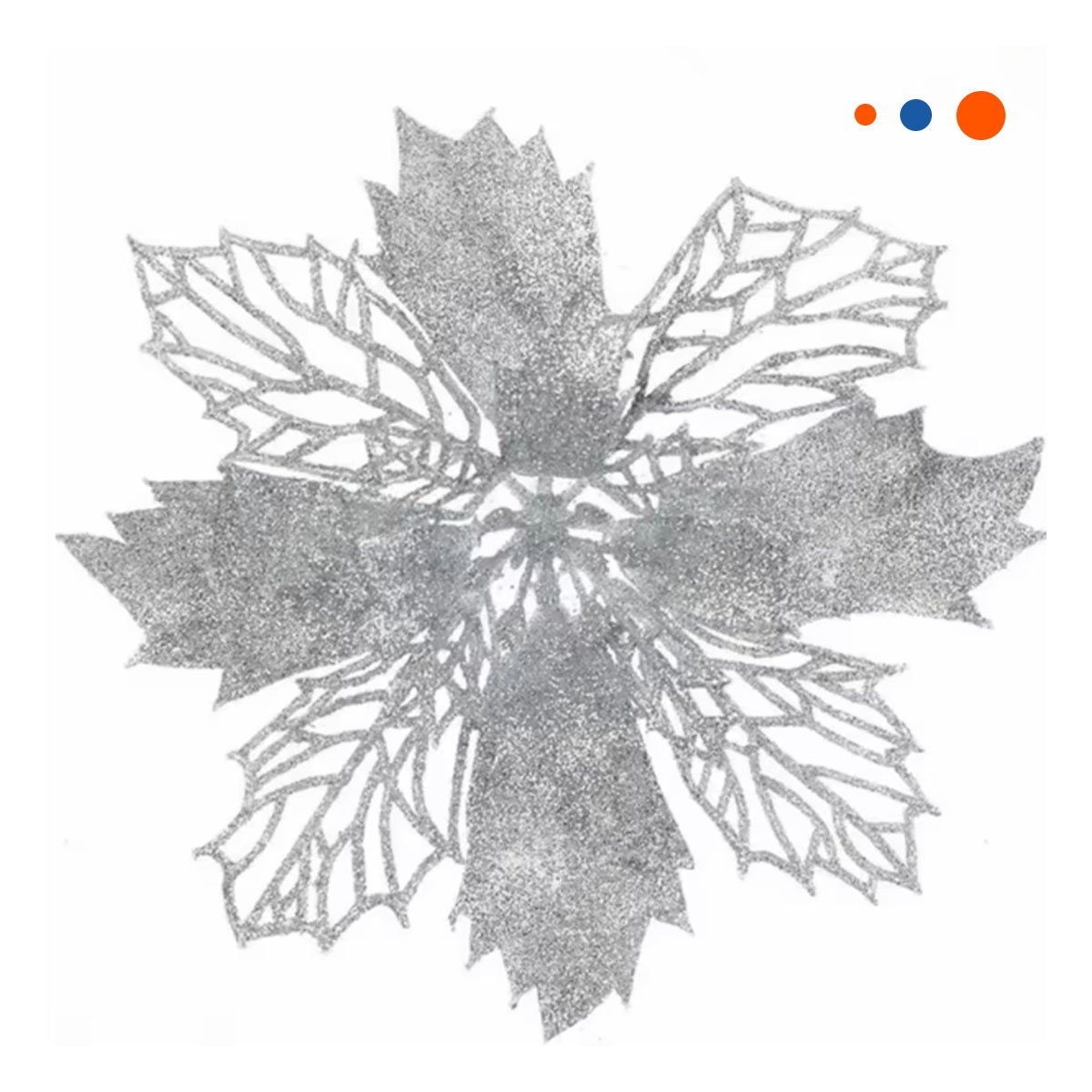 PACK4 LOTE HOGAR 6 INDIVIDUALES FLOR DE PINA PLATEADO 42X42 CM DECORACION Y+PAPEL REGALO - 3