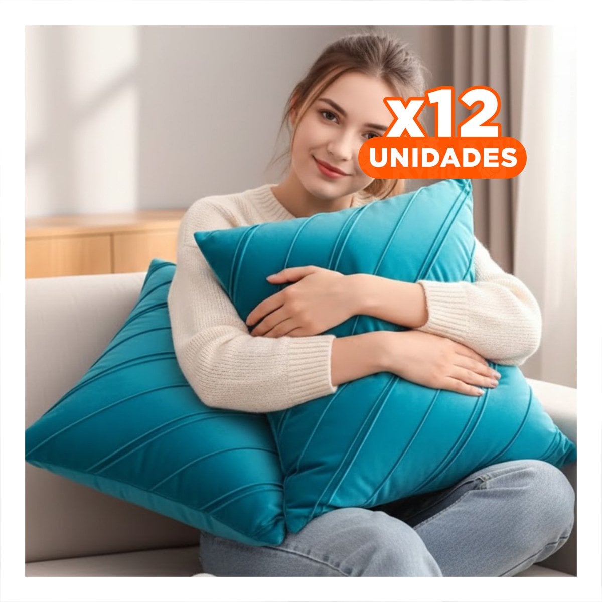 PACK12 FORRO PENSADO PARA ALMOHADA CON PRESENCIA ROJA Y TACTO SUAVE - 1