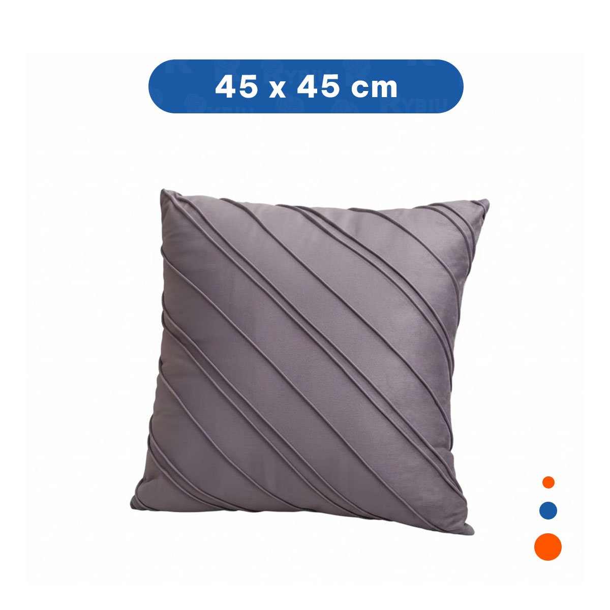 PACK2 FUNDA VISUAL CON PATRON DIAGONAL EN COLOR PLOMO OSCURO DE 45CM Y+REGALO STICKER - 4