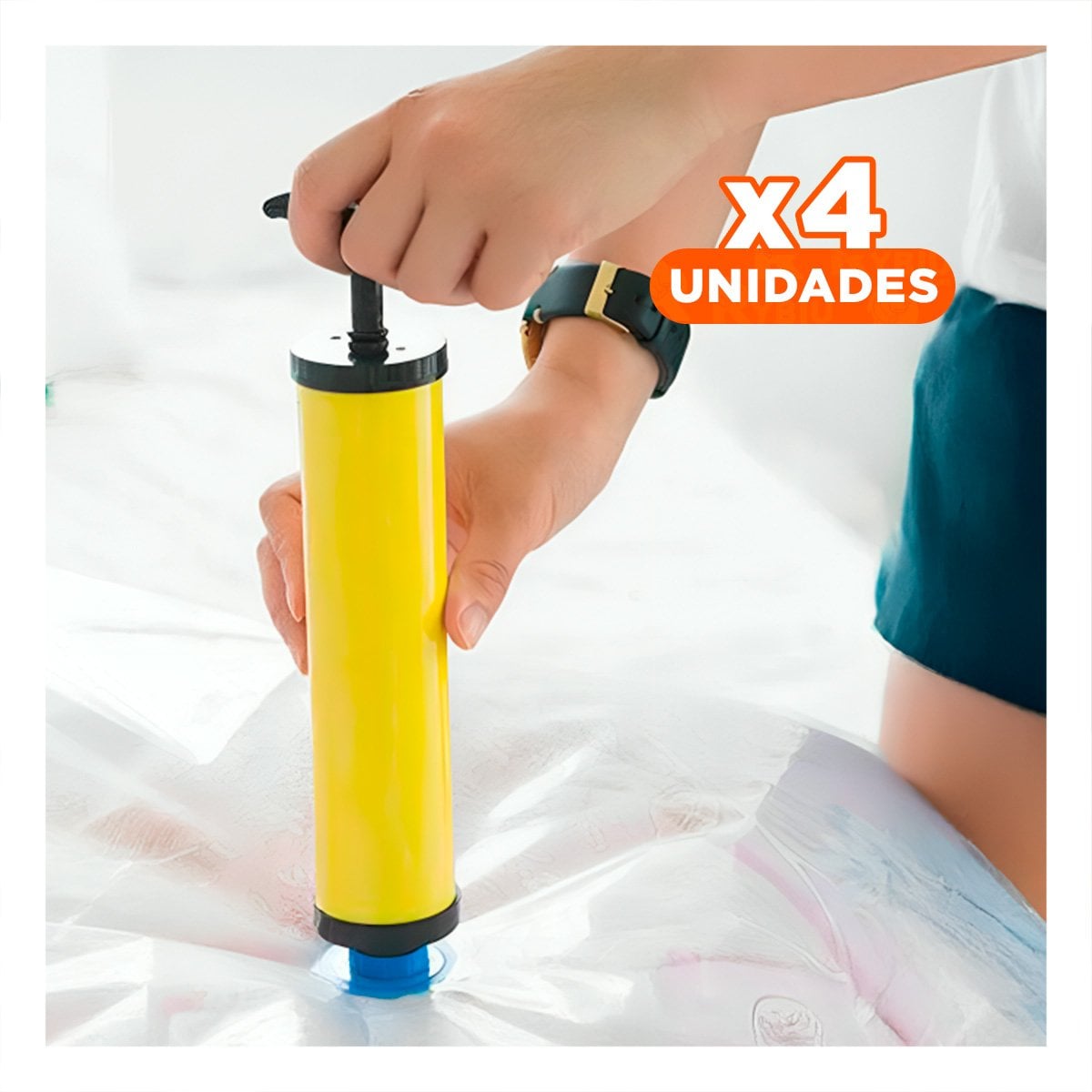 PACK4 BOMBA MANUAL DE AIRE PARA BOLSAS AL VACIO PORTATIL - 1