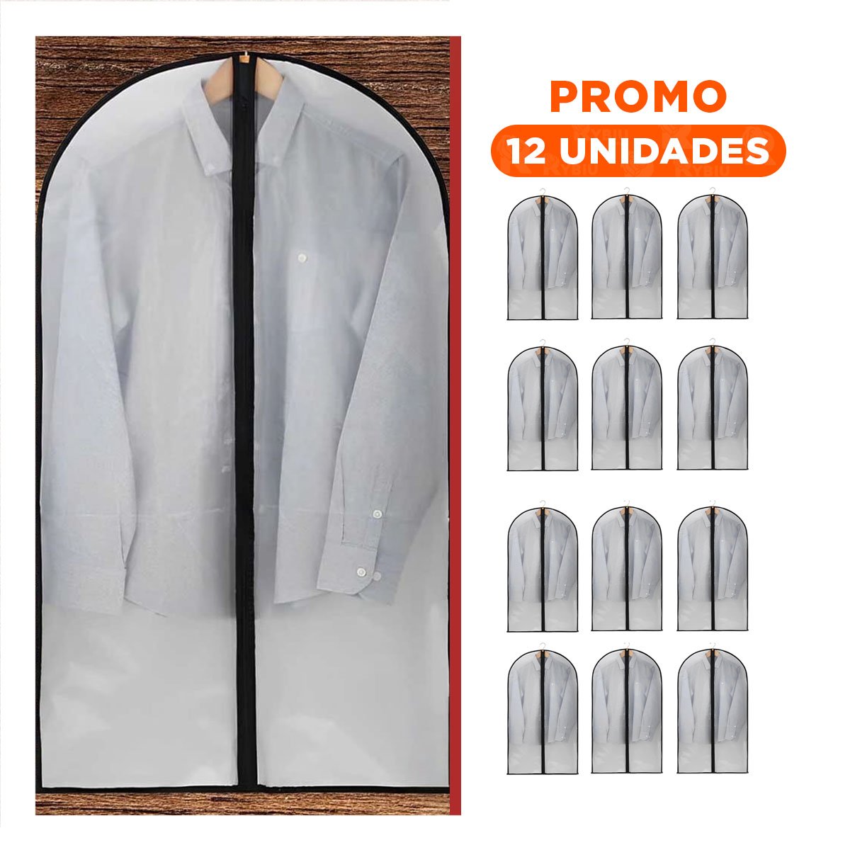 PACK12 CUBRETAJE DE PLASTICO PARA TRANSPORTE SEGURO 60CMX80CM BLANCO Y+REGALO STICKER - 1