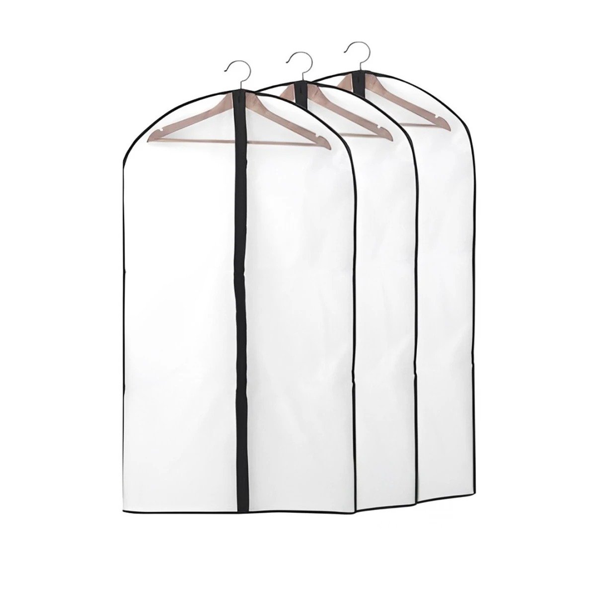 COBERTOR DE TRAJE DE PLASTICO PARA TRANSPORTE 60CMX80CM BLANCO Y+LIGAS REGALO - 3