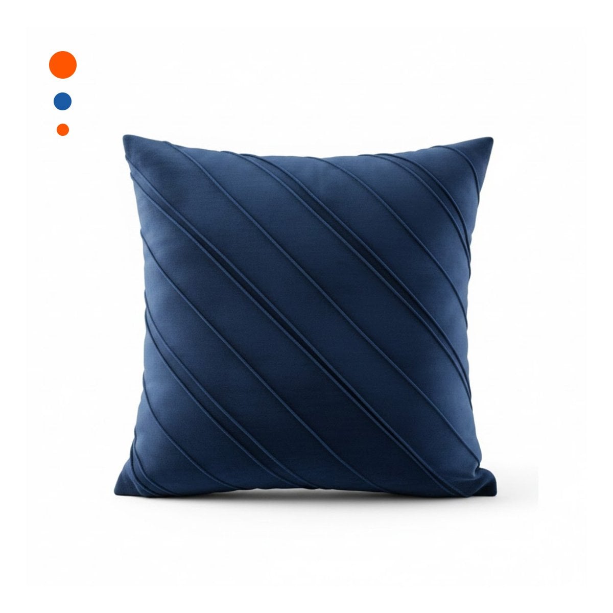 CUBIERTA DE TERCIOPELO CON RAYAS DIAGONALES EN COLOR AZUL PARA ESPACIOS DE DESCANSO - 3