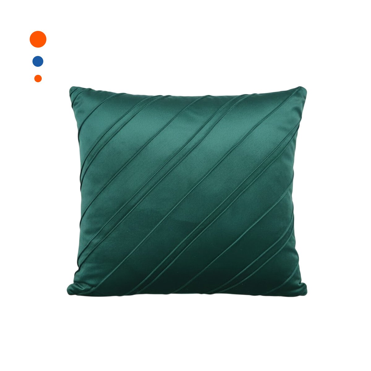 CUBIERTA CON TEXTURA SUAVE DE TERCIOPELO Y DIAGONALES EN VERDE OSCURO YPAPEL REGALO - 1