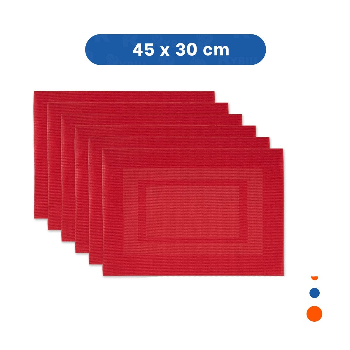 PACK DE 6 INDIVIDUALES RECTANGULARES CON BORDE RAYAS GUINDA PARA MESA Y+PAPEL REGALO - 4
