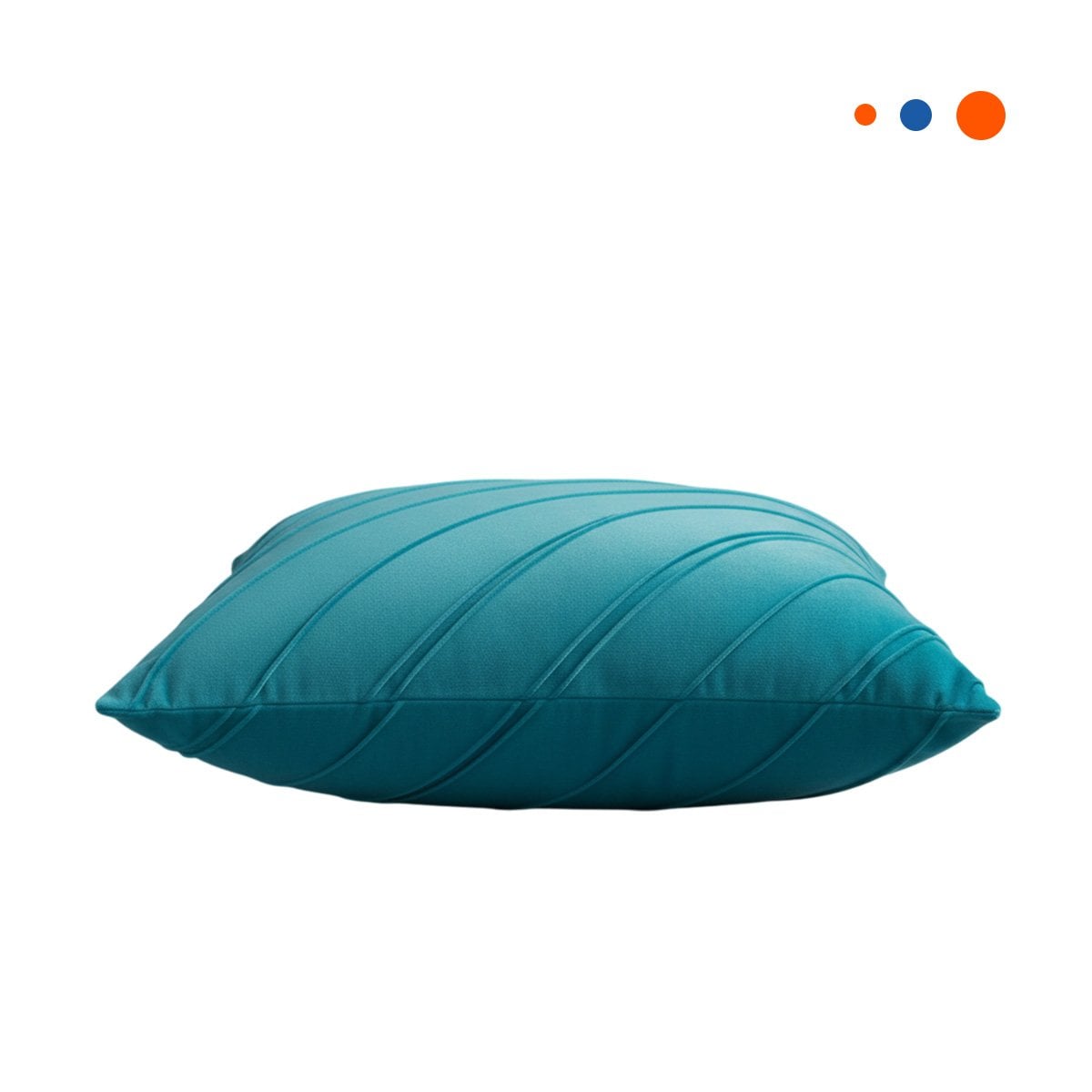 PACK4 FUNDA PARA ALMOHADA DE TERCIOPELO Y DIAGONALES EN COLOR TURQUEZA Y+PAPEL REGALO - 3
