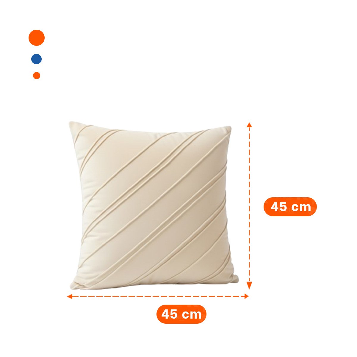 CUBIERTA DE TERCIOPELO CON RAYAS DIAGONALES EN COLOR CREMA PARA ESPACIOS DE DESCANSO - 4