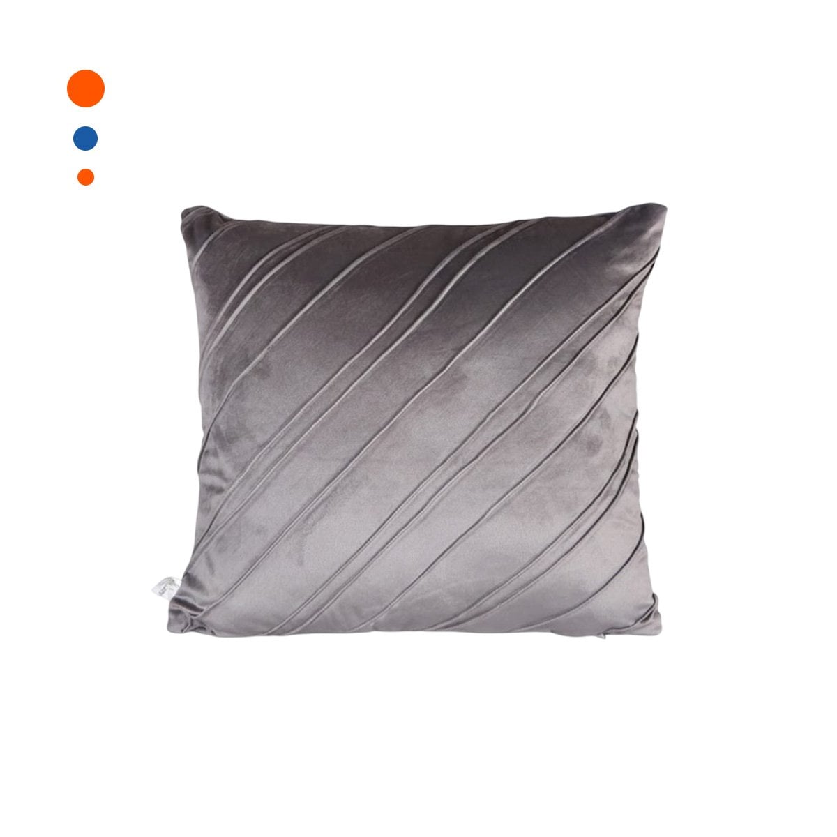 CUBIERTA CON TEXTURA SUAVE DE TERCIOPELO Y DIAGONALES EN PLOMO INTERMEDIO Y+PAPEL REGALO - 1