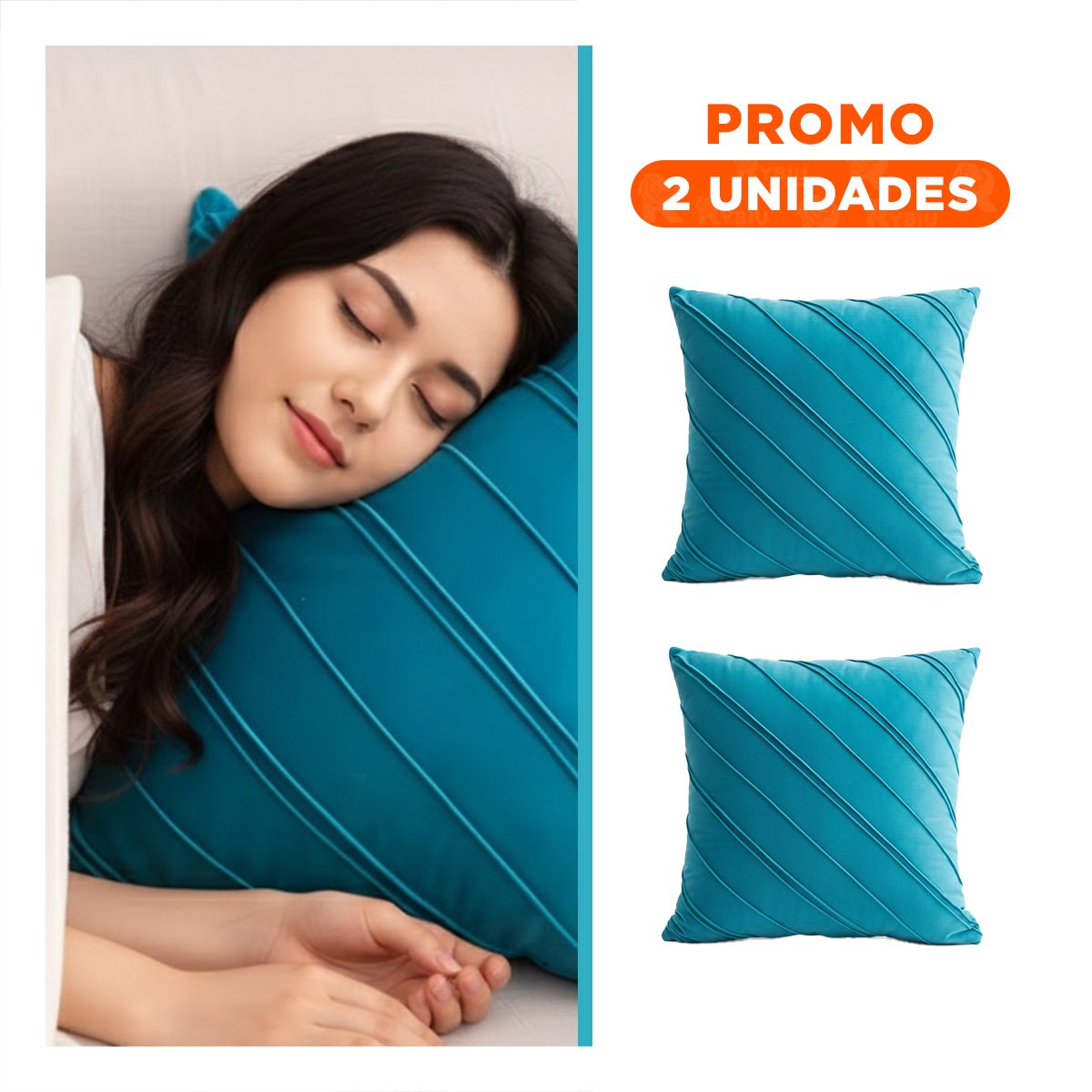 PACK2 FUNDA DE TERCIOPELO TURQUEZA QUE INTEGRA RAYAS DIAGONALES CON LECTURA VISUAL CONTINUA - 1