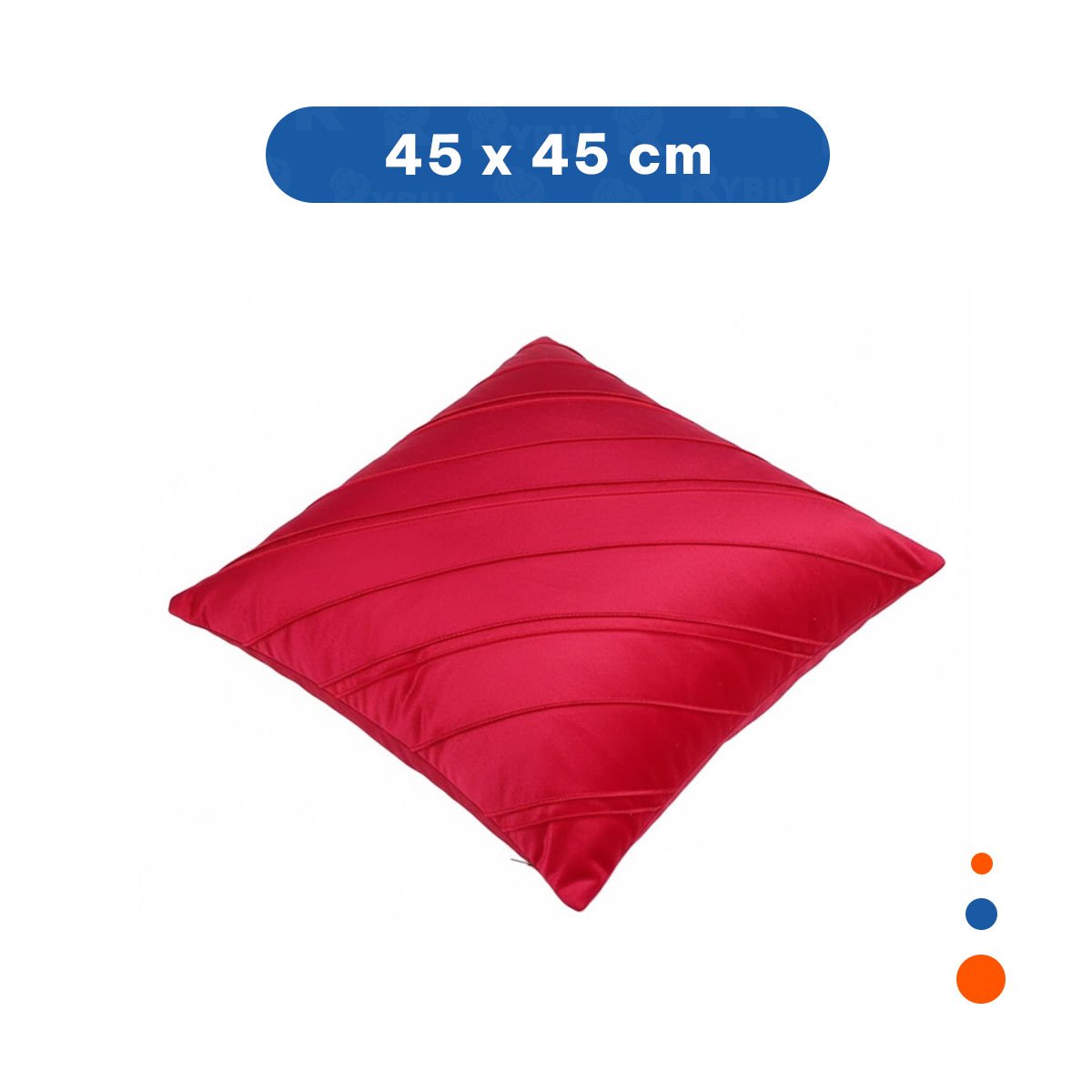 CUBIERTA DE USO DIARIO PARA ALMOHADA CON PATRON DIAGONAL Y TERCIOPELO ROJO Y+LIGAS REGALO - 4