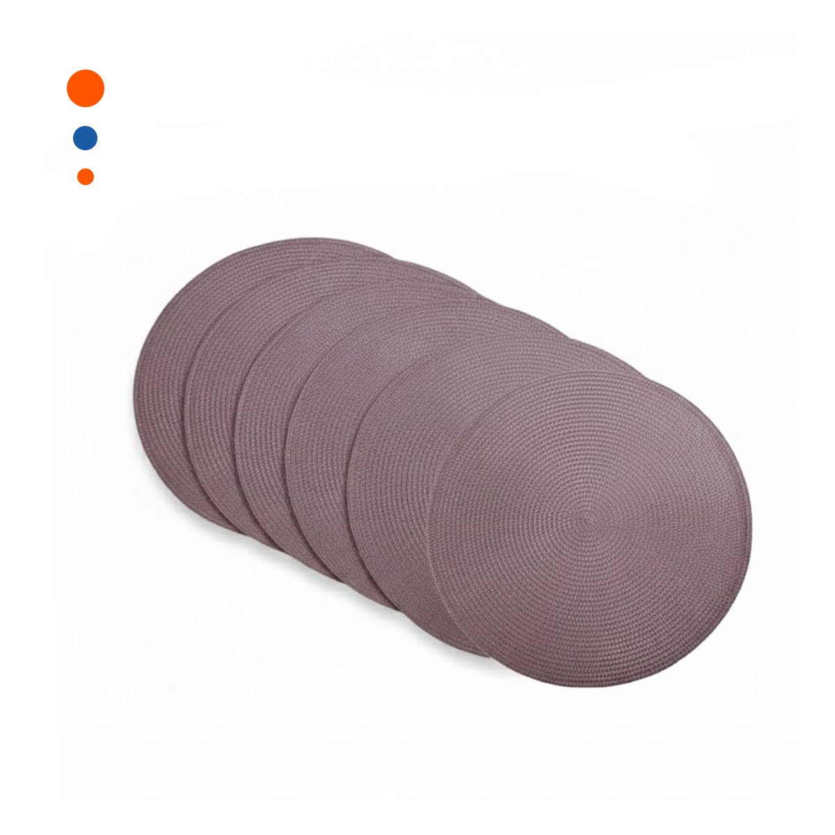 PACK2 SALVAMANTEL TEXTIL CIRCULAR BOHO MORADO ESTILO BOHO Y+REGALO STICKER - 2