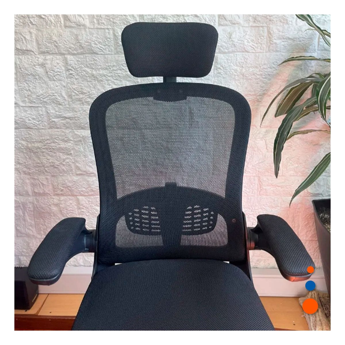 PACK2 SILLON DE TRABAJO PARA OFICINA EN CASA Y EMPRESA NEGRO Y+REGALO STICKER - 3