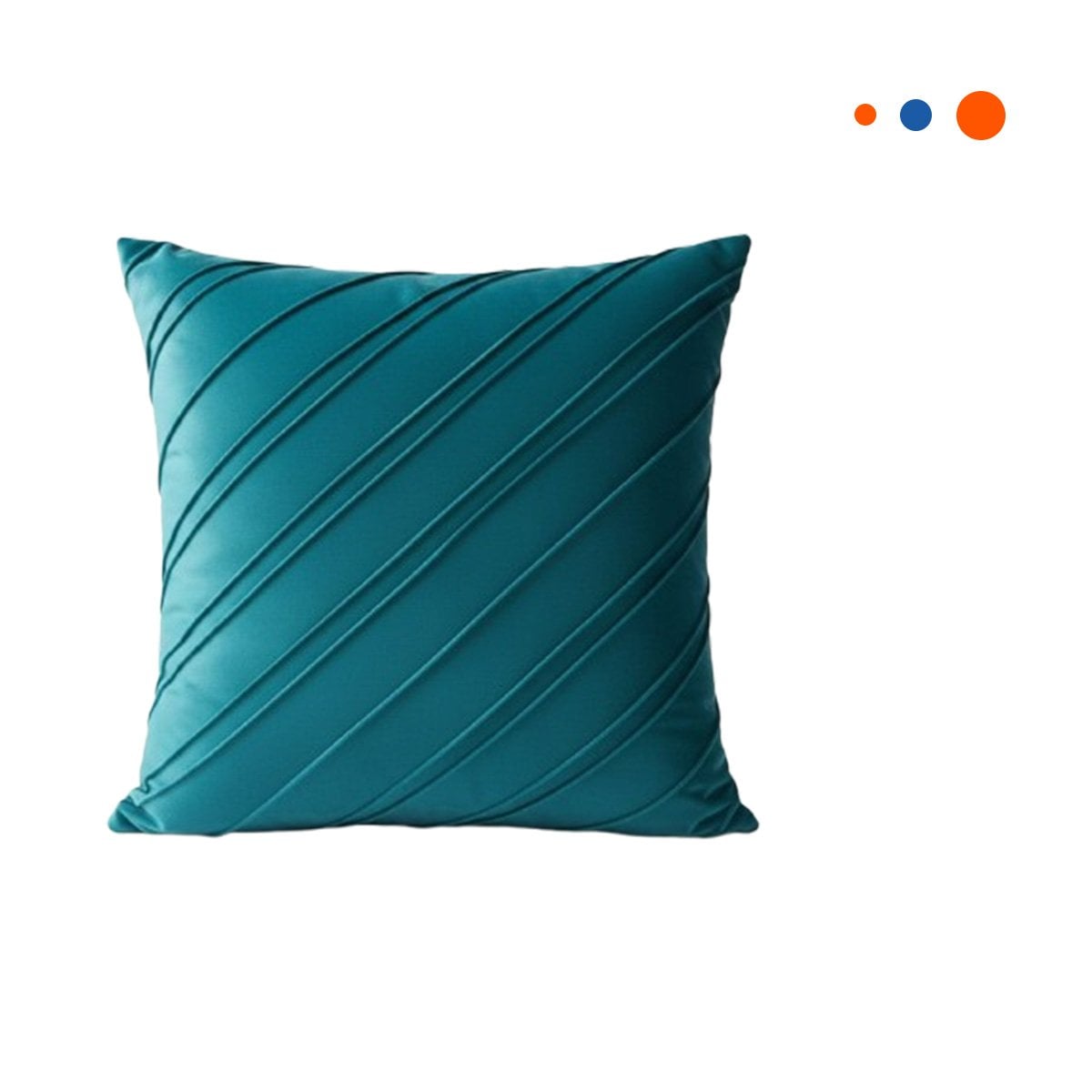 PACK4 FUNDA PARA ALMOHADA DE TERCIOPELO Y DIAGONALES EN COLOR VERDE AZULADO Y+PAPEL REGALO - 3