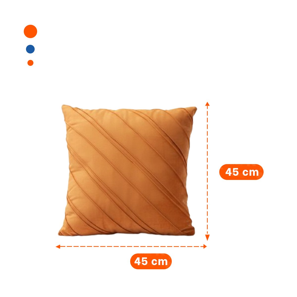 PACK12 FORRO PENSADO PARA ALMOHADA CON PRESENCIA ROJA Y TACTO SUAVE DE 45CM - 4